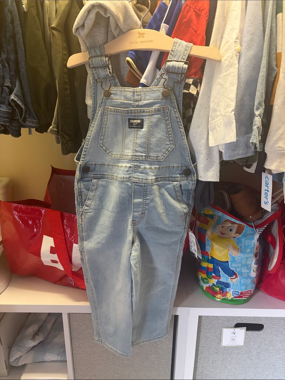 OshKosh B'gosh Light Blue Denim Girls' Overalls